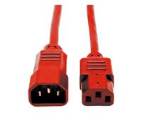 Alimentatore Cavo di Alimentazione,IEC C14 A C13,250V AC 10A 3M Rosso -