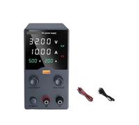 Alimentatore CC 30V 10A 5A Alimentatore da banco variabile Alimentatore da laboratorio regolabile 60V 5A 120V 3A Regolatore di tensione(W-TPS605 Black)