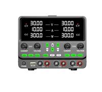 Alimentatore CC a doppio canale variabile, 0-60 V 10 A 20 A Uscita indipendente Modalità serie/parallela a 1 tasto for la riparazione Forte dissipazione del calore(Dual 30V 5A)