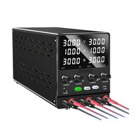 Alimentatore CC digitale a doppio canale variabile, regolatore di tensione 30 V 10 A 60 V 5 A for riparazione, test, fai da te Con funzione di memoria(60V 5A Dual-Channel)