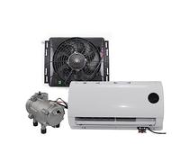 Alimentatore CC rovesciato da parete Camion pesante Turbo Inverter Compressore Auto elettrica RV Bus Parcheggio Condizionatore d'aria 12v 2kw Dispositivo di raffreddamento,Ampia Compatibilità(DC12V)