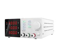 Alimentatore CC variabile, 30 V 10 A 60 V 5 A regolabile fonte di alimentazione da banco da laboratorio alimentatore stabilizzato regolatore di tensione 4 gruppi Alta stabilità(Memory 30V 10A White)