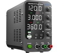 Alimentatore CC variabile, alimentatore da banco commutabile 120V,3A con ricarica rapida USB e Type-C da 20W, manopola di regolazione fine e di corasione dell'encoder,interruttore di uscita SPS-12003V
