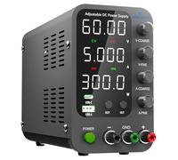 Alimentatore CC variabile, alimentatore da banco commutabile 60V,5A con ricarica rapida USB e Type-C da 20W, manopola di regolazione fine e di corasione dell'encoder, interruttore di uscita SPS-6005V