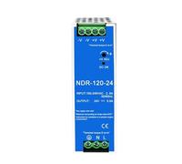Alimentatore CC variabile, alimentatore switching, NDR120W Ingresso 100 V-220 V CA A CC Alimentatore switching industriale tipo NDR su guida DIN 12/24/48 V per stampante 3D, CCTV, radio, strisce LED(N