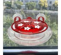 Alimentatore Colibrì | Strong Usction Tappone Monte | Feder Con 5 Porte, Feedista Di Design Dei Fiori | Build Trasparente, Installazione Facile, A Prova Di Perdite | Finestra, Cortile, Decorazione Del