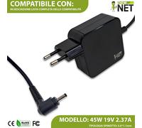 Alimentatore compatibile con Acer Chromebook 11 C735 CB3-111 19V 2.37A 45W