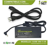Alimentatore compatibile con ACER NITRO 5 AN515-52-7781 AN517-51-739K 7,1A 19V