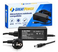 Alimentatore compatibile con Asus S500CA S550CA S550CM S550CB, 65 W, 19 V 3,42 A, Spinotto 5,5 x 2,5 mm, Caricabatteria Notebook con Cavo