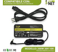 Alimentatore compatibile con Asus ZenBook Pro 16X UX7602ZM-ME023W 20V 10A 200W