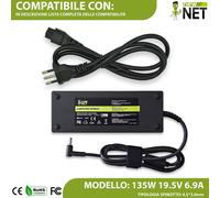 Alimentatore compatibile con HP Pavilion 15T-CX0000 3BS36AV 135W 19.5V 6.9A