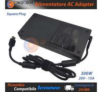 Alimentatore Coreparts Compatibile LENOVO 300W 20V 15A Connettore Rettangolare