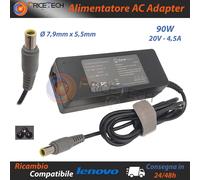 Alimentatore Compatibile Alta Qualità per Lenovo 90W 20V 4.5A (7,9mm x 5,5mm)