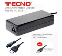 ALIMENTATORE COMPATIBILE PER NOTEBOOK LENOVO 45W 20V 2,25A PLUG RETTANGOLARE TEC