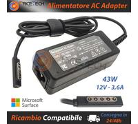 Alimentatore compatibile per Tablet Microsoft Surface 1516 1572 1514 1601 da 43W