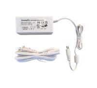 Alimentatore da 3,4 m per culla Snoo Smart Sleeper (tutti i modelli) - Adattatore caricatore 12V 4A, compatibile con Happiest Baby Snoo S1000, spina bianca