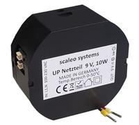 Alimentatore da incasso prim:100 - 230 Vac 50/60 Hz sec: 9 V DC, 10 W, trasformatore, scatola di distribuzione, nero