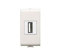 ALIMENTATORE DA INCASSO USB 'EASY' Bianco - EC ELETTROCANALI