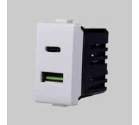 ALIMENTATORE DA INCASSO USB/USB-C SOLAR 3.1A Interruttori Placche Solar