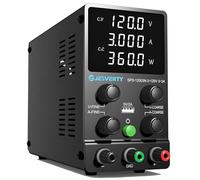 Alimentatore da laboratorio (0-120V, 0-3A) alimentatore DC regolabile, display LED a 4 cifre, con porta di ricarica USB, alimentatore switching, regolazioni grossolane e fini Jesverty SPS-12003N