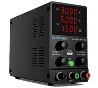 Alimentatore da laboratorio (0-30V, 0-5A) alimentatore DC regolabile, display LED a 4 cifre, con porta di ricarica USB, alimentatore switching, regolazioni grossolane e fini Jesverty SPS-3005