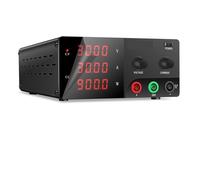 Alimentatore da laboratorio CC da 1200 W, variabile da 120 V a 60 V e 30 V, con display LED a 4 cifre for test Alta stabilità(Black,120V 10A)