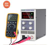 alimentatore da laboratorio cc regolatore di tensione regolabile stabilizzatore commutazione sorgente da banco variabile 30v 10a ac 110v 220v wanptek