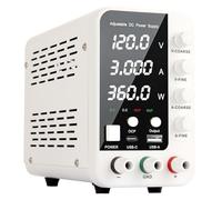 Alimentatore da laboratorio CC variabile, alimentatore da banco 30 V 60 V 120 V con display LCD, tensione e corrente a doppio ingresso Con funzione di memoria(120V 3A)
