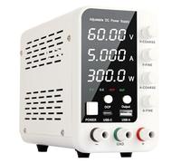 Alimentatore da laboratorio CC variabile, alimentatore da banco 30 V 60 V 120 V con display LCD, tensione e corrente a doppio ingresso Con funzione di memoria(60V 5A)