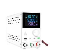 Alimentatore Da Laboratorio CC Variabile, Regolatore Di Tensione Regolabile Da 12 V, 30 V, 60 V, 120 V, Interruttore Da Banco Alta stabilità(LCD 30V 5A White)