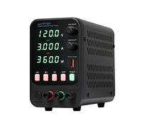 Alimentatore da tavolo DC variabile, 120 V, 3 A, display digitale, alimentatore di commutazione regolabile, CV CC con memoria dati, interruttore di uscita, porta di ricarica rapida USB, allarme di