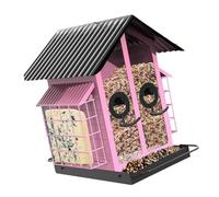 Alimentatore d'attaccatura all'aperto dell'uccello con la stazione d'alimentazione di grande capacità del trespolo per il giardino e