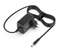 Alimentatore di rete 9 V 1 A per pedali chitarra - 5,5 × 2,1 mm DC, cavo 1,8 m, spina UE compatibile con BOSS PSA-120S, Casio Keyboard, ZOOM, Roland - Silenzioso e protetto