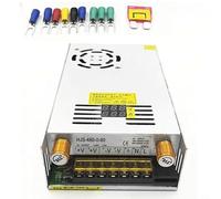 Alimentatore di rete a commutazione 480W Regolabile 0-24V 0-20A con Display Digitale, HJS-480-0-24 Alimentatore per Laboratorio Strisce LED Motori CNC, AC 100-240V Ingresso Argento Alloggiamento