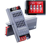 Alimentatore di rete a LED, 24 V, dimmerabile, 60 W, trasformatore LED 220, 230 Volt AC a 24 Volt DC, driver a LED, nessun rumore, senza sfarfallio, IP20 compatto estremamente sottile