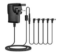 Alimentatore di Rete a Pedale 9 V, Alimentazione per Effetti Chitarra con Cavi a 5 Vie Daise Chain Compatibile, Vox Stomplab, KLIQ, Pedali Wah, Musical Devices