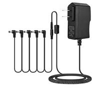 Alimentatore di Rete a Pedale 9 V, Alimentazione per Effetti Chitarra con Cavi a 5 Vie Daise Chain Compatibile, Vox Stomplab, KLIQ, Pedali Wah, Musical Devices