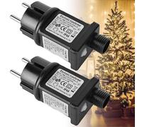 Alimentatore di rete LED da 31 V, adattatore con funzione di memoria e timer, 8 modalità LED trasformatore driver, IP44, adattatore di ricambio, adattatore LED a bassa tensione per luce natalizia (2