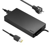 Alimentatore di rete per computer portatile Lenovo 300 W per ThinkPad P17 Gen3/Gen4 P16 Gen2 Mobile Workstation e Legion 9 16IRX9 17IRX9 Gaming Laptop Caricatore - Spina quadrata gialla (20 V/15 A)