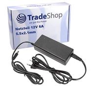 Alimentatore di rete universale di alta qualità, 12 V, 6 A, 5,5 x 2,1 mm, per Osram Lightify Flex, strisce CCTV, telecamera di sicurezza e sorveglianza