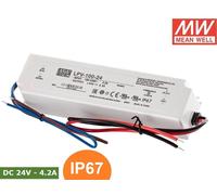 ALIMENTATORE DRIVER LED MEANWELL LPV-100-24 DC 24V 4.2A 100W SINGOLA USCITA IP67