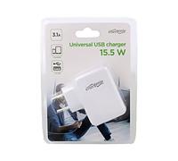 Alimentatore EG-U4AC-02: rete a impulsi, spina 5VDC 3,1A 15W 86x65x30mm bianc...