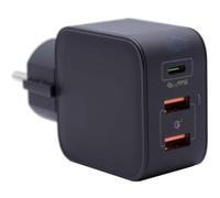 ALIMENTATORE GAN 65W 2 X USB + 1 TYPE C TYPE-C QUICK CHARGE 5A RICARICA RAPIDA