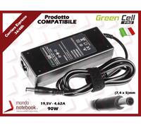 Alimentatore Green Cell PRO 90W 19,5V 4,62A [7,4mm x 5,0mm] Compatibile per DELL