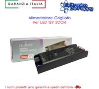 Alimentatore Grigliato Per LED 12V 200W