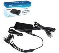 HQRP 12V 7A Alimentazione Elettrica Sicurezza Fotocamera Alimentatore AC / 8-Way