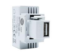 Alimentatore Keystone USB Fanton da incasso 3A bianco 82896