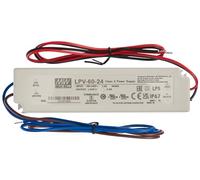Alimentatore per LED 24V 60W 2,5 Ampere Meanwell LPV-60-24