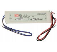 Alimentatore LED Mean Well LPV-100-24 Trasformatore 100W 24V 4.2A IP67
