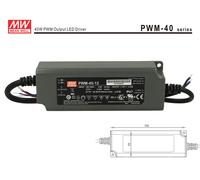 Alimentatore Led Meanwell PWM-40-12 Dimmerabile 40W 12V IP67 Dimming 3 in 1